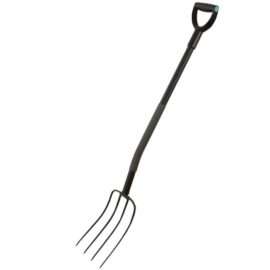 Farm forks 4-tooth with metal shaft