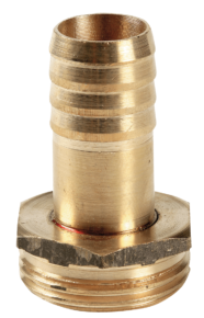 Brass hose connector M1” – 19 mm with flange  – GB1128