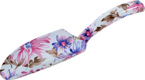 Coloured trowel – flower design – GR0150