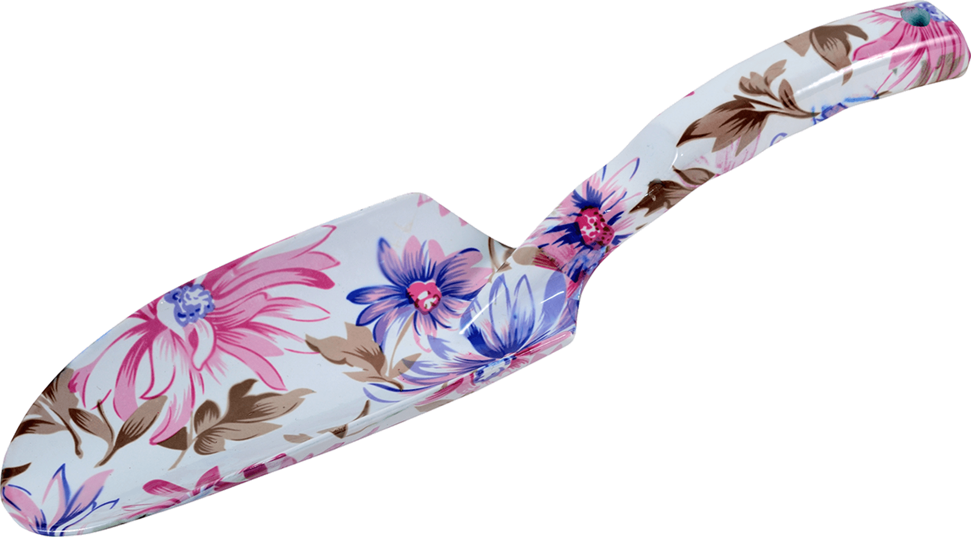 Coloured trowel - flower design