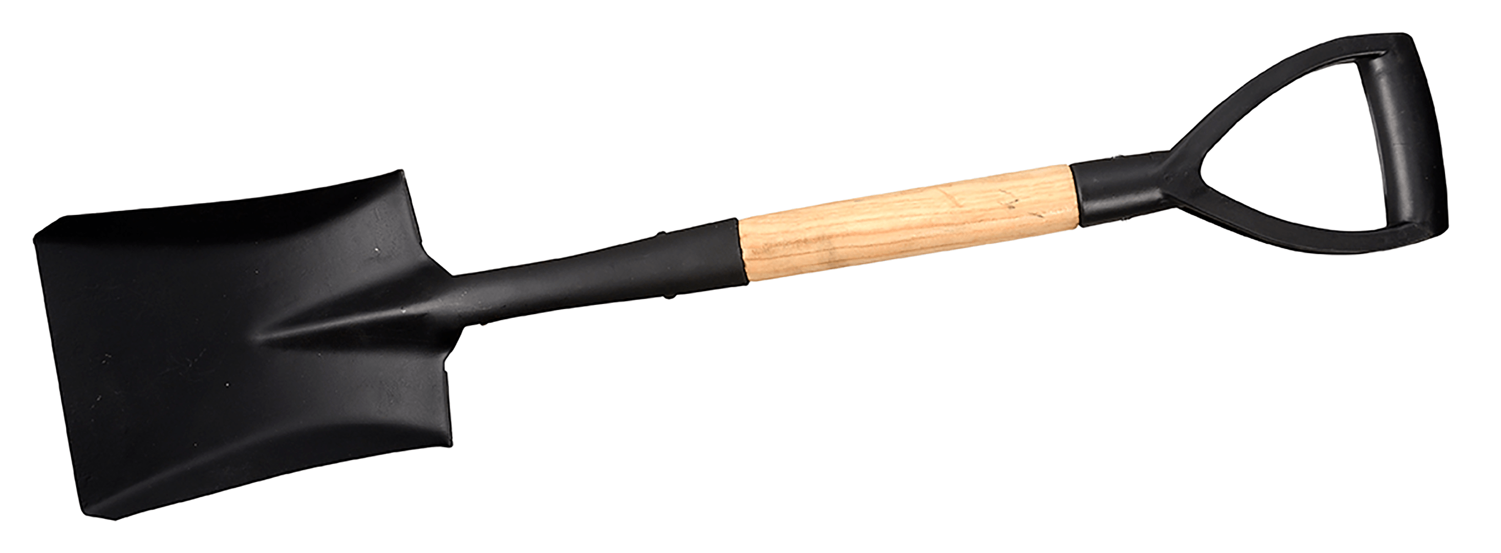 Small shovel with wooden shaft