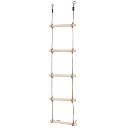 Wooden ladder with 5 rungs