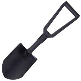 Small spade with wooden shaft