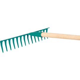 14-tooth rake with a handle