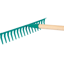 16-tooth rake with a handle