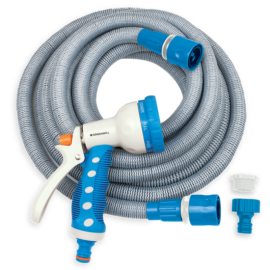 Expantable hose set<br />
5/15 m with 7-functions nozzle